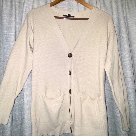 Cyrus White Button Up cardigan XS - Picture 1 of 6